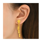 LUV FASHION Gold Drop Earrings ( Pack of 1 ) - Gold