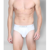 Solo - White Cotton Blend Mens Briefs ( Pack of 1 ) - 80