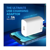 Portronics Type C 3A Wall Charger - White