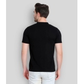 Glito - Black Cotton Blend Regular Fit Mens T-Shirt ( Pack of 1 ) - None