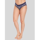 ILRASO - Navy Blue Cotton Printed Women's Briefs ( Pack of 1 ) - None