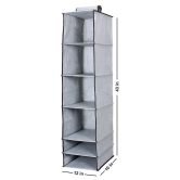 6 Shelves Foldable Hanging Wardrobe