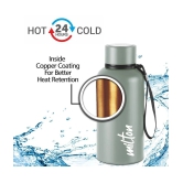 Milton Aura 500 Thermosteel Bottle, 520 ml, Grey | 24 Hours Hot and Cold | Easy to Carry | Rust Proof | Leak Proof | Tea | Coffee | Office| Gym | Home | Kitchen | Hiking | Trekking | Travel 