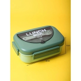 Fresh Green Lunch Set: 1 Spoon, 1 Fork & 1 Box