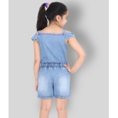 Naughty Ninos - Blue Denim Girls Jumpsuit ( Pack of 1 ) - None