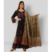 Lee Moda - Black Straight Rayon Women''s Stitched Salwar Suit ( Pack of 1 ) - S