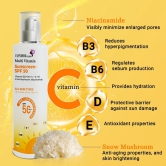 Multi Vitamin Sunscreen (SPF-50+UVA+UVB)  Enriched with vitamin (B3+B6+C+D+E ) Snow Mushroom, Niacinamide.