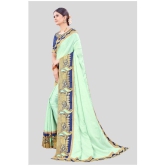 offline selection - Light Green Dola Silk Saree With Blouse Piece ( Pack of 1 )