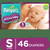 Pampers Active Baby Small 3-8 Kg, 46 Pcs