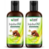 Dravida Organics Pure Cold Pressed Natural Unrefined Jojoba Oil 100 mL Pack of 2