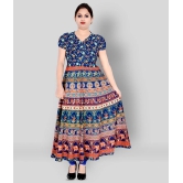 Sttoffa - Multicolor Cotton Womens Flared Kurti ( Pack of 1 ) - M