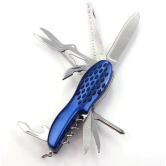 Swiss-Styled Pocket Knife & Multitool 12-in-1: Versatile Tool for Everyday Tasks and Outdoor Adventures (Colour - Blue) by Total Sporting And Fitness Solutions Pvt Ltd