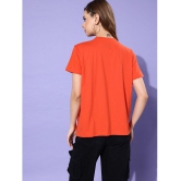 Dillinger Orange Cotton Loose Fit Women''s T-Shirt ( Pack of 1 ) - None