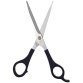 Combo of 3 Salon Accessories Scissor: 2 Barber Hair Cutting Scissor with 1 Beard and Mustache Styling Trimming and Scissors (Set of 3, Silver)