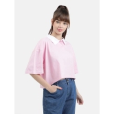 Bene Kleed Pink Cotton Loose Fit Womens T-Shirt ( Pack of 1 ) - None