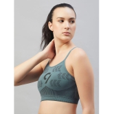 C9 Airwear - Green Nylon Lightly Padded Womens Sports Bra ( Pack of 1 ) - None