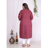 Swasti Cotton Printed Straight Womens Kurti - Blue ( Pack of 1 ) - None