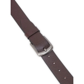 Loopa - Brown 100% Leather Mens Formal Belt ( Pack of 1 ) - None