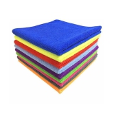 SOFTSPUN Microfiber Cloth 40x40 Cms, 10 Piece Towel Set, 340GSM (Multicolor) Thick Lint & Streak-Free Multipurpose Cloths Automotive Microfibre Towels for Car Bike Cleaning, Polishing & Deta