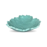 Ceramic Dining Studio Collection Uneven Aqua Blue Handmade 11 Inches Designer Serving Bowl || Serving Platter