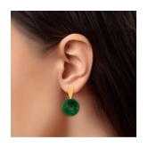 LUV FASHION Green Chandelier Earrings ( Pack of 1 ) - Green