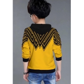 FORCE Kids Cotton hooded Tshirt Black::Yellow 11-12 Years - None