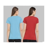 CHOZI - Multi Color Cotton Regular Fit Women's T-Shirt ( Pack of 2 ) - None