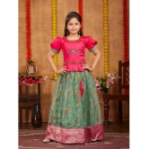 Aarika Pink Silk Girls Lehenga Choli Set ( Pack of 1 ) - None