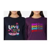 CHOZI - Multi Color Cotton Regular Fit Womens T-Shirt ( Pack of 2 ) - None