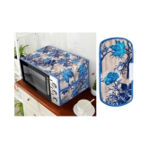 E-Retailer Set of 2 Polyester Blue Microwave Oven Cover -