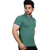 Lycos - Green Cotton Blend Regular Fit Mens T-Shirt ( Pack of 1 ) - None