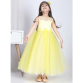 Toy Balloon Kids Yellow Net Girls Frock ( Pack of 1 ) - None