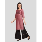 Aarika Maroon Cotton Girls Kurta and Sharara Set ( Pack of 1 ) - None