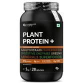 Carbamide Forte Vegan Protein Powder - Plant Based Pea Protein Powder with Multivitamin, Minerals, Superfoods, Digestive Enzymes - Cafe Mocha Flavour - 1kg