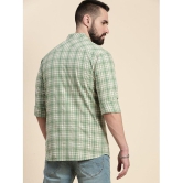 Dillinger 100% Cotton Regular Fit Checks Full Sleeves Mens Casual Shirt - Green ( Pack of 1 ) - None