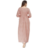 HIGHLIGHT FASHION EXPORT - Peach Straight Rayon Women''s Stitched Salwar Suit ( Pack of 1 ) - None