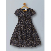 PLUM TREE Navy Polyester Girls Fit And Flare Dress ( Pack of 1 ) - None