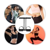 HSP ENTERPRISES Tummy Trimmer Double Spring For Men & Women Body Tonner Abs Exercise & Fitness Equipment Abdominal Exercise Fore Home - Black