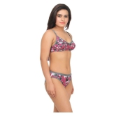 TCG Multi Color Cotton Bra & Panty Set - None