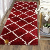 Mejestic Soft Bedside Runner-Maroon