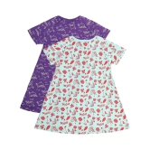 MINI KLUB Multi Cotton Baby Girl Dress ( Pack of 2 ) - None