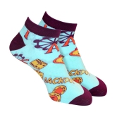 Man Arden - Cotton Men's Printed Multicolor Ankle Length Socks ( Pack of 1 ) - Multicolor