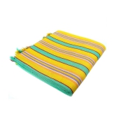 Sathiyas Yellow Cotton Natural Woven Bath Towel - Queen Size