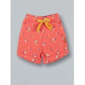 PLUM TREE - Coral Cotton Girls A-Line Skirt ( Pack of 1 ) - None