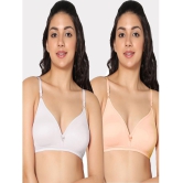 IN CARE LINGERIE - Multicolor Cotton Non Padded Women's T-Shirt Bra ( Pack of 2 ) - None