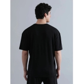 Bene Kleed 100% Cotton Oversized Fit Printed Half Sleeves Mens T-Shirt - Black ( Pack of 1 ) - None