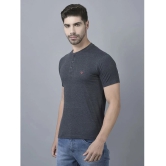 Dollar Cotton Blend Regular Fit Solid Half Sleeves Mens T-Shirt - Navy Blue ( Pack of 1 ) - None