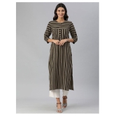 KSUT Beige Cotton Straight Kurti - Single - S