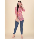 gufrina Pink Cotton Blend Women's Regular Top ( Pack of 1 ) - None