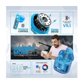 Bell  PODS CLEAR Bluetooth Bluetooth Headphone In Ear 15 Hours Playback Passive noise cancellation IPX4(Splash & Sweat Proof) Blue